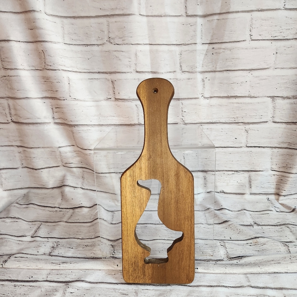 Longaberger 1987-88  wooden Goose stencil paddle